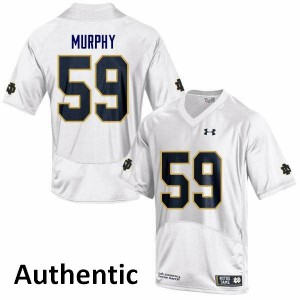 Mens Notre Dame Fighting Irish Kier Murphy #59 Authentic White Stitch Jersey 570145-420