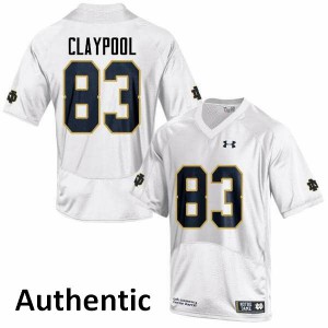 Men's Notre Dame Fighting Irish Chase Claypool #83 Embroidery Authentic White Jerseys 570653-576