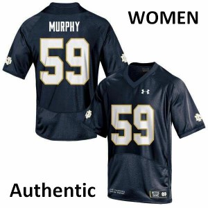 Women's Notre Dame Fighting Irish Kier Murphy #59 Embroidery Authentic Navy Jersey 607536-422