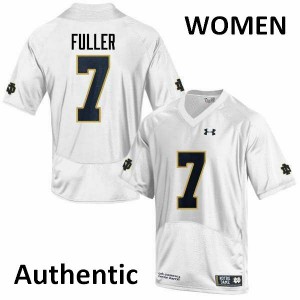 Women's Notre Dame Fighting Irish Will Fuller #7 White Stitch Authentic Jersey 148116-315