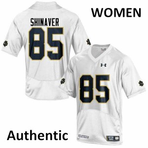 Womens Notre Dame Fighting Irish Arion Shinaver #85 White Official Authentic Jerseys 306872-937