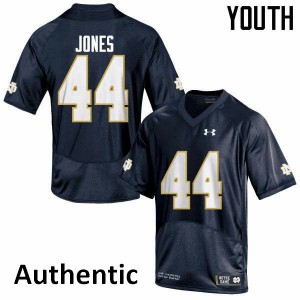 Youth Notre Dame Fighting Irish Jamir Jones #44 Authentic Official Navy Blue Jerseys 450866-323