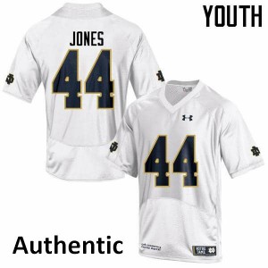 Youth Notre Dame Fighting Irish Jamir Jones #44 Football Authentic White Jersey 896438-937