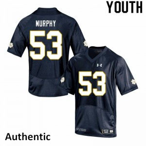 Youth Notre Dame Fighting Irish Quinn Murphy #53 Authentic Stitch Navy Jersey 906932-574