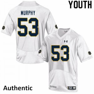 Youth Notre Dame Fighting Irish Quinn Murphy #53 White Official Authentic Jerseys 670819-176
