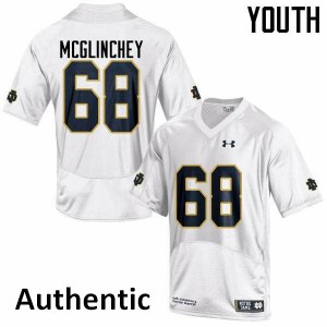 Youth Notre Dame Fighting Irish Mike McGlinchey #68 Official Authentic White Jerseys 454829-499