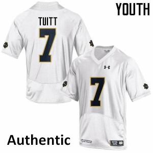Youth Notre Dame Fighting Irish Stephon Tuitt #7 White Authentic Official Jerseys 407629-826