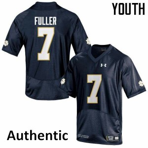 Youth Notre Dame Fighting Irish Will Fuller #7 Stitch Navy Blue Authentic Jerseys 808406-178