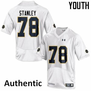 Youth Notre Dame Fighting Irish Ronnie Stanley #78 NCAA White Authentic Jersey 693458-955