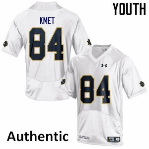 Youth Notre Dame Fighting Irish Cole Kmet #84 White Authentic Player Jerseys 987590-426
