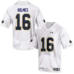 Men Notre Dame Fighting Irish C.J. Holmes #15 Player White Game Jerseys 719932-446