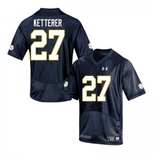 Mens Notre Dame Fighting Irish Chase Ketterer #27 NCAA Navy Game Jersey 988367-942