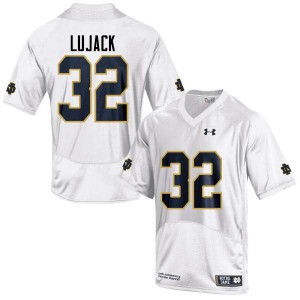 Mens Notre Dame Fighting Irish Johnny Lujack #32 Official Game White Jersey 388429-426
