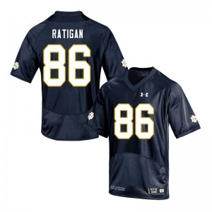 Mens Notre Dame Fighting Irish Conor Ratigan #86 Navy Official Game Jersey 660019-714
