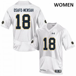 Women's Notre Dame Fighting Irish Nana Osafo-Mensah #18 White Game University Jersey 490751-955