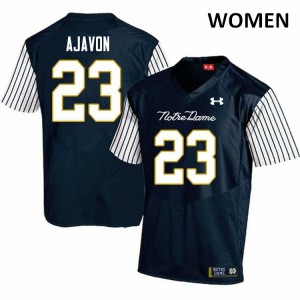 Womens Notre Dame Fighting Irish Litchfield Ajavon #23 Navy Blue College Alternate Game Jerseys 979283-789