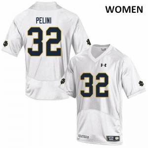Women's Notre Dame Fighting Irish Patrick Pelini #32 NCAA Game White Jerseys 798015-256