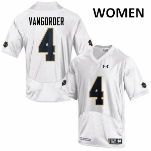 Women Notre Dame Fighting Irish Montgomery VanGorder #4 White Game Embroidery Jerseys 400515-972