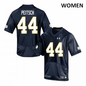 Women Notre Dame Fighting Irish Alex Peitsch #44 Game Official Navy Jersey 516998-670