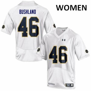 Womens Notre Dame Fighting Irish Matt Bushland #46 White Game Alumni Jersey 645754-635