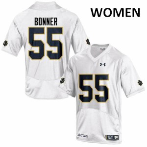 Womens Notre Dame Fighting Irish Jonathan Bonner #55 Game Alumni White Jersey 391917-913