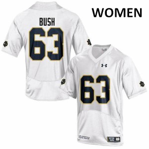Women Notre Dame Fighting Irish Sam Bush #63 Game University White Jersey 158474-971