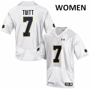 Women Notre Dame Fighting Irish Stephon Tuitt #7 Game White NCAA Jerseys 343567-683