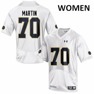 Women Notre Dame Fighting Irish Zack Martin #70 White Football Game Jerseys 826102-526