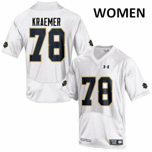 Women Notre Dame Fighting Irish Tommy Kraemer #78 Game White Official Jersey 749210-423