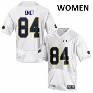 Womens Notre Dame Fighting Irish Cole Kmet #84 Stitched White Game Jerseys 315163-566