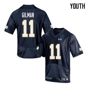 Youth Notre Dame Fighting Irish Alohi Gilman #11 Navy Game Stitched Jersey 781709-126