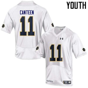 Youth Notre Dame Fighting Irish Freddy Canteen #11 Game Player White Jerseys 252384-321