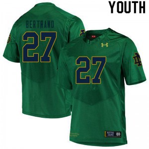 Youth Notre Dame Fighting Irish JD Bertrand #27 Stitch Game Green Jerseys 974869-182