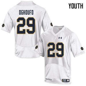 Youth Notre Dame Fighting Irish Ovie Oghoufo #29 Game White Official Jersey 990257-798