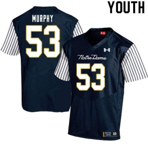 Youth Notre Dame Fighting Irish Quinn Murphy #53 Navy Blue Alternate Game Player Jerseys 118261-365