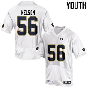 Youth Notre Dame Fighting Irish Quenton Nelson #56 White High School Game Jersey 490074-491