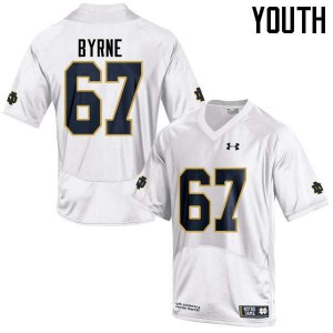 Youth Notre Dame Fighting Irish Jimmy Byrne #67 Game White University Jerseys 110579-118