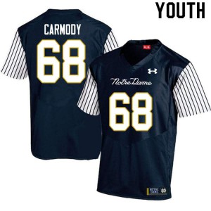 Youth Notre Dame Fighting Irish Michael Carmody #68 Alternate Game Navy Blue Stitched Jersey 160429-667