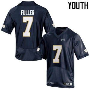 Youth Notre Dame Fighting Irish Will Fuller #7 Game NCAA Navy Blue Jerseys 449644-346