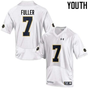 Youth Notre Dame Fighting Irish Will Fuller #7 Player Game White Jersey 329575-560